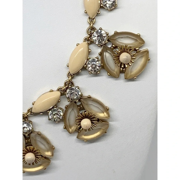 J. Crew Crystal Cluster Gold Necklace - Picture 2 of 3